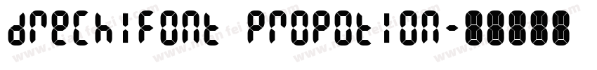 drechifont Propotion字体转换